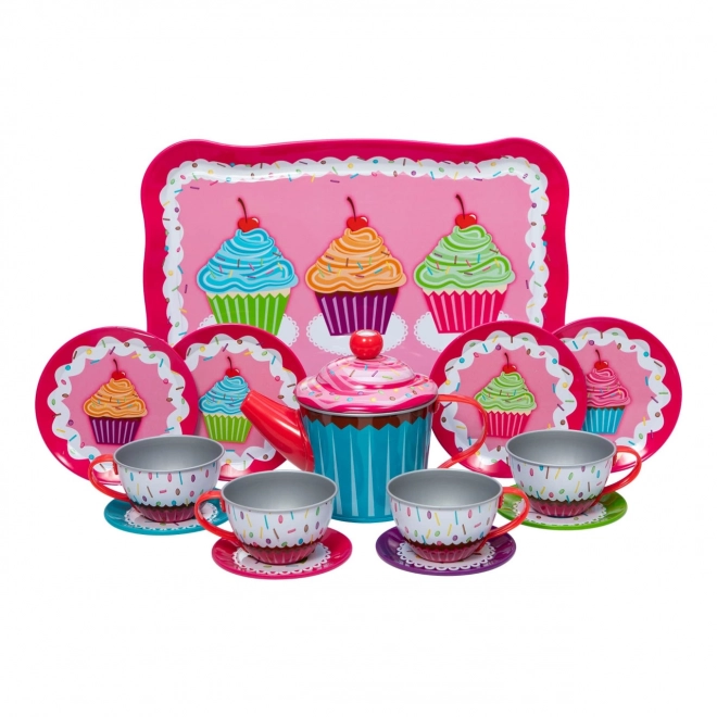 Kinder-Teeservice mit Muffin-Motiv