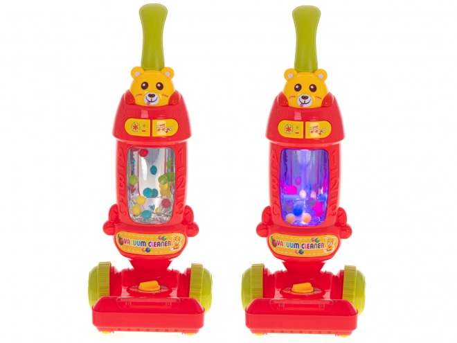 Interactieve kinderstofzuiger met geluid Raspberry