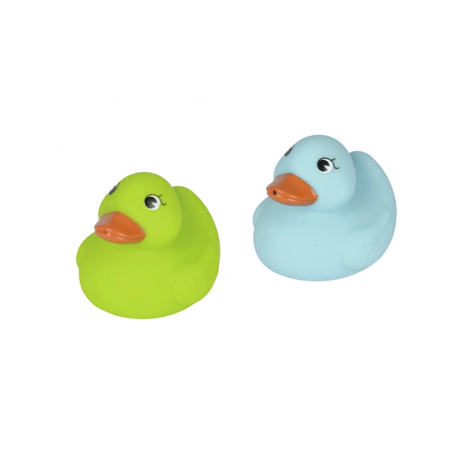 Eendjes voor in het water in een netje
