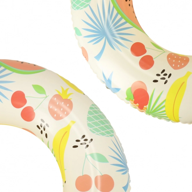 Opblaasbare kinderzwemring met fruitprint