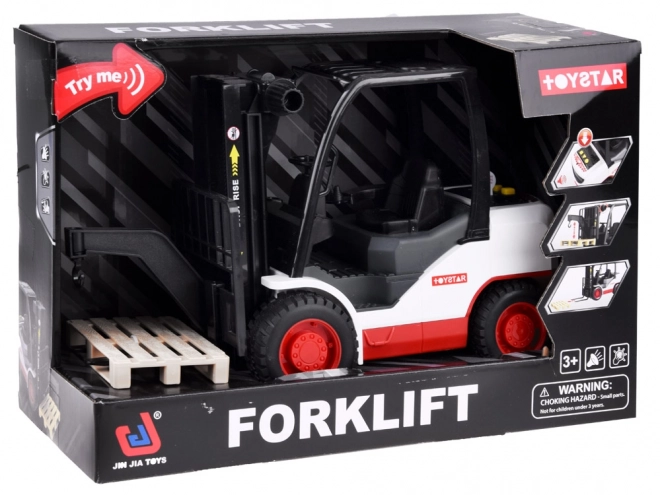 Grote heftruck met pallet