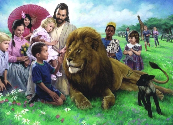 Puzzle EUROGRAPHICS Lion and Lamb 1000 pieces