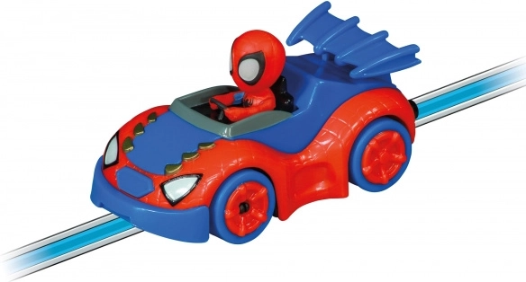 Held SPIDEY en SPIN achter het stuur