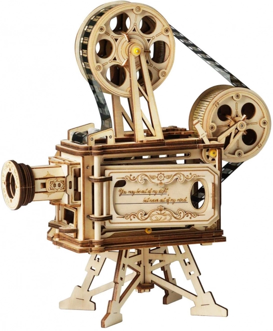 RoboTime 3D houten mechanische puzzel Filmprojector
