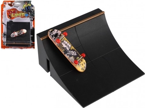 Fingerboard with screw-on parts and ramp, assorted variants