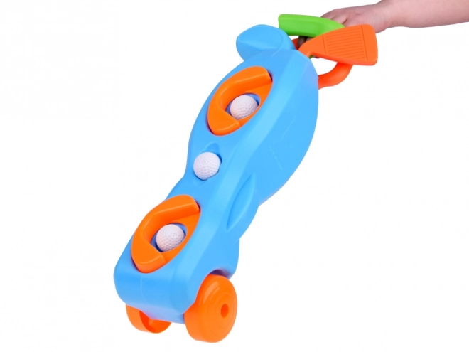 Set voor minigolf met standaard en accessoires