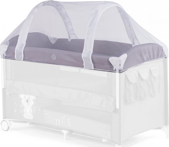 CHIPOLINO Muskietennet voor opvouwbaar reisbedje 120x60 cm wit
