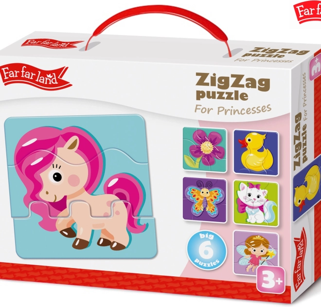 Puzzle ZigZag für Prinzessinnen Far Far Land