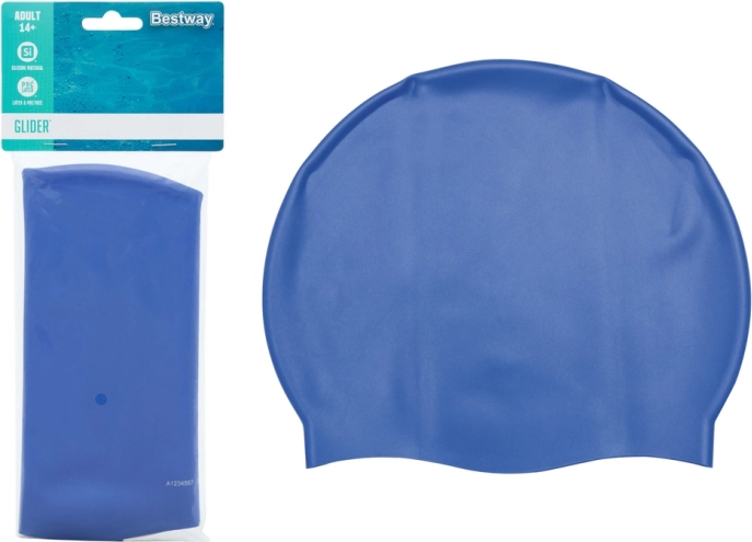 Silikon-Badekappe BESTWAY – Granatrot