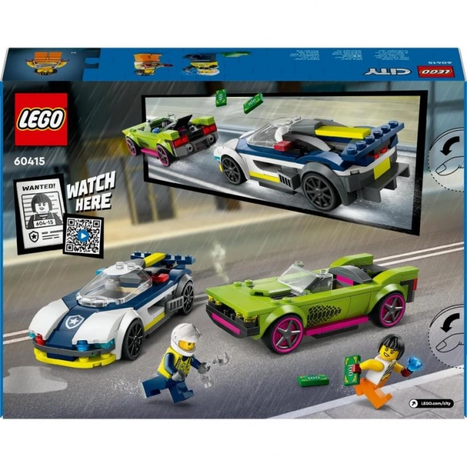 LEGO® City 60415 Achtervolging van politieauto en sportwagen