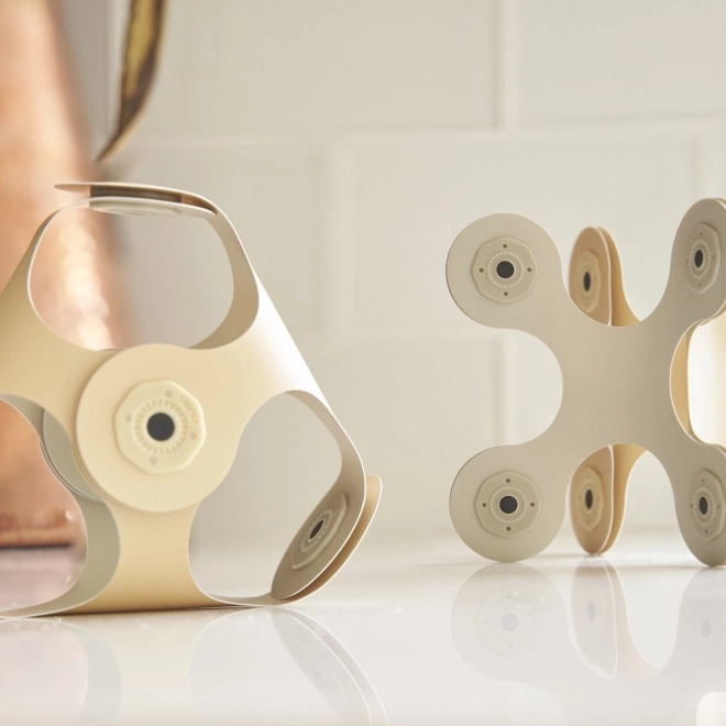 Magnetische blokken Clixo Designer Pack, beige kleur