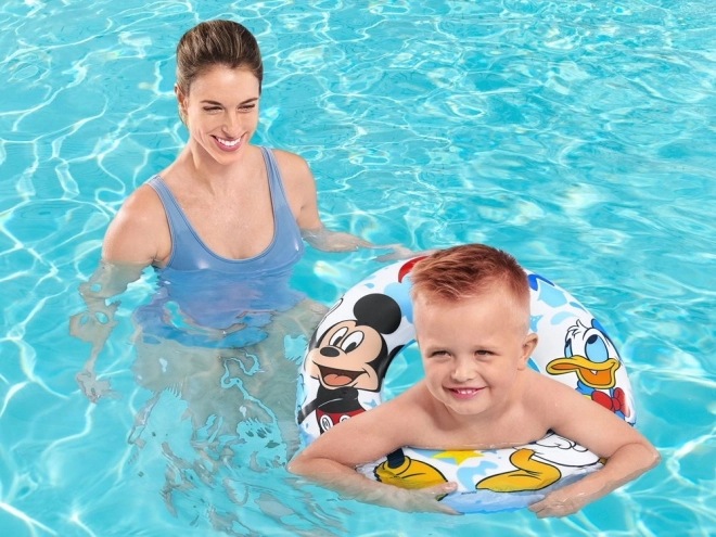 Cercle gonflable Disney avec motif de Mickey Mouse et Donald Duck 56cm