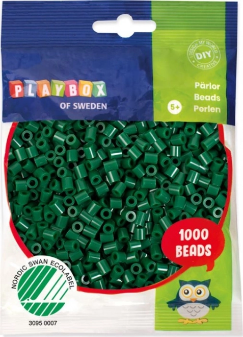 PLAYBOX Strijkkralen - donkergroen 1000st