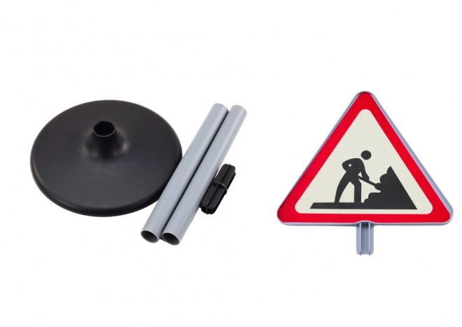 Large Educational Road Work Warning Sign
