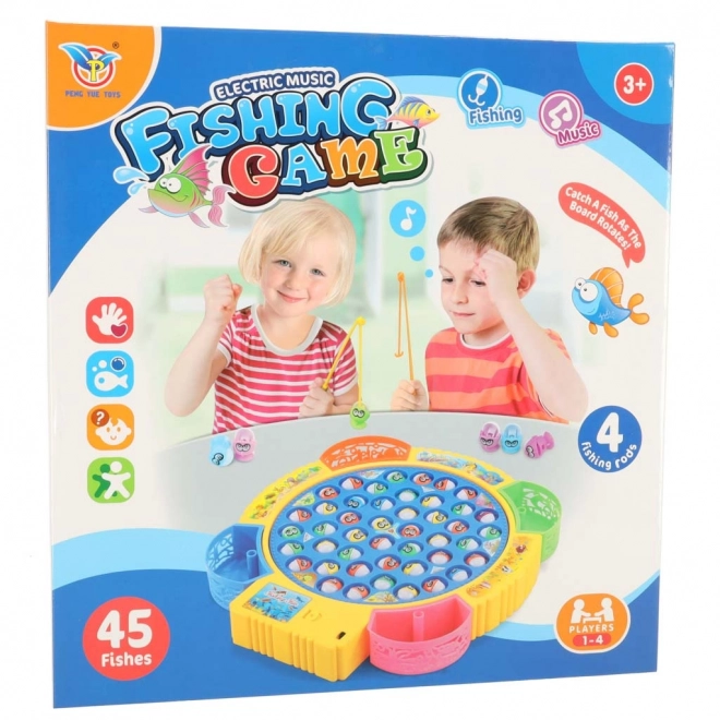 Kinderspel vissen 45 vissen + 4 hengels