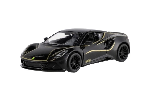 Auto Kinsmart Lotus Emira 1:38 metaal/plastic 12,5cm 3 kleuren met pull-back mechanisme 12 stuks in doos