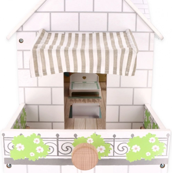 Grote houten poppenhuis