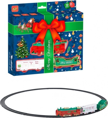Ensemble de train de Noël à piles avec lumière