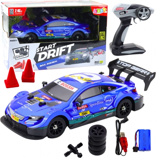 Racing RC Car for Drift Blue 30 km/h 1:16