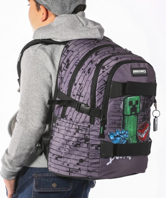 Schulrucksack Baagl Skate Minecraft TNT