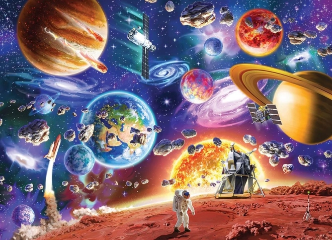 Puzzle familial Voyages dans l’espace 350 pièces – COBBLE HILL