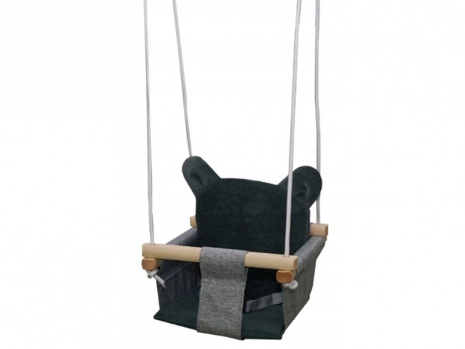 Wooden Baby Swing with Bucket Seat