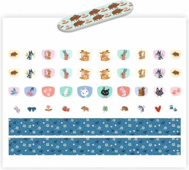 Animal Nail Stickers for Kids