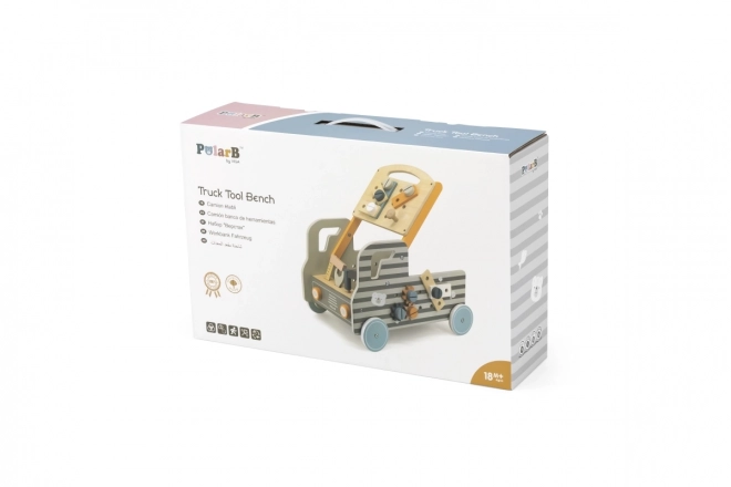 Houten mobiele werkbank