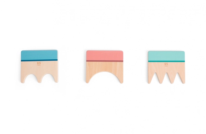 Wooden Tools for Creating Patterns in Sand - 3 Pieces