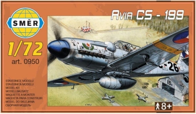 maquette d’avion AVIA CS-199 plastique 1:?? 13,7 × 12,6 cm