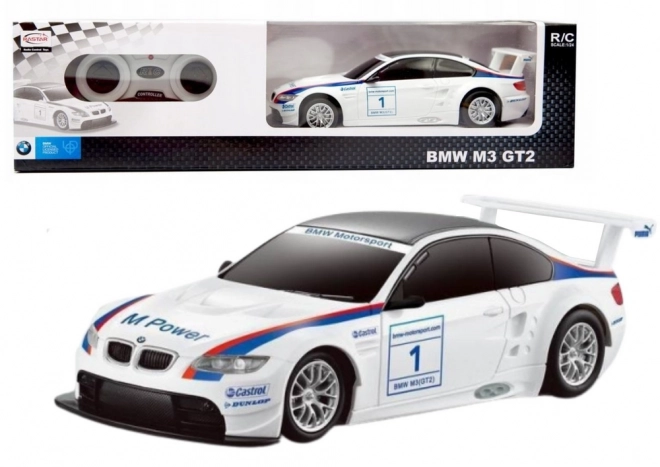 Racer RC auto 1:24 BMW M3 GT2 wit