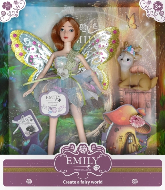 Puppe Emily Fee blau