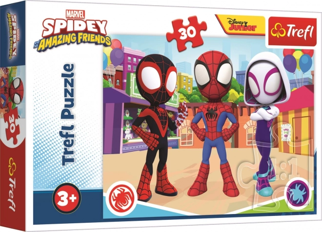 TREFL Puzzel Spidey en zijn geweldige vrienden 30 stukjes