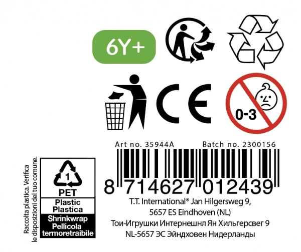Slijm - substantie in vat 5cm zwart 24st in doos