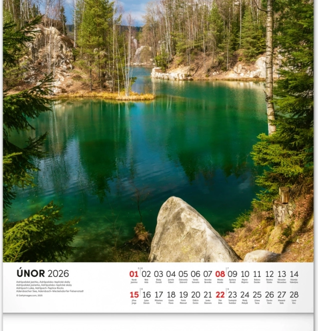 Calendrier mural Royaume des eaux 2026