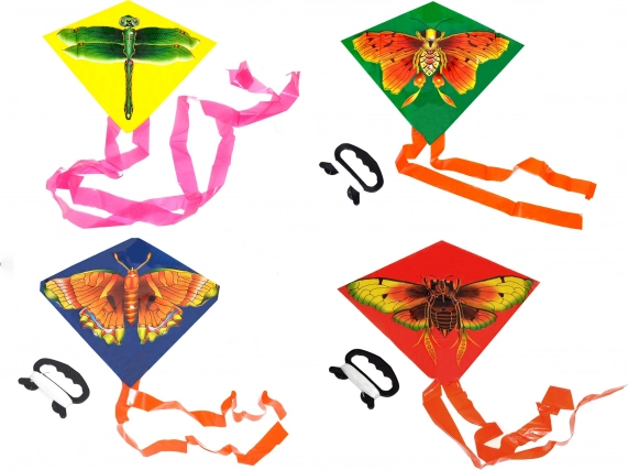 Flying kite with Czech packaging