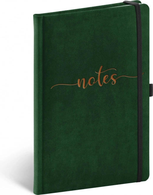 Notique gelijnd notitieboek met fluwelen omslag 13 × 21 cm