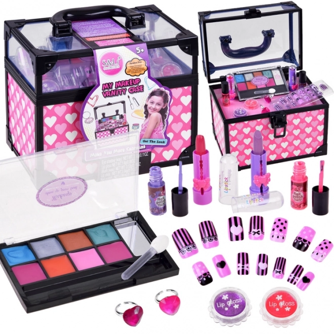 Koffer met make-up voor meisjes