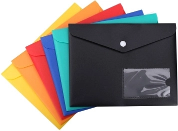Pochette à bouton-pression 22 × 17 cm