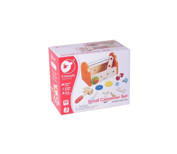 Set für kleine Tischler mit Holzwerkzeug