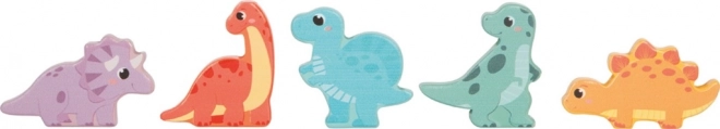 Houten geheugenspuzzels dinosaurussen