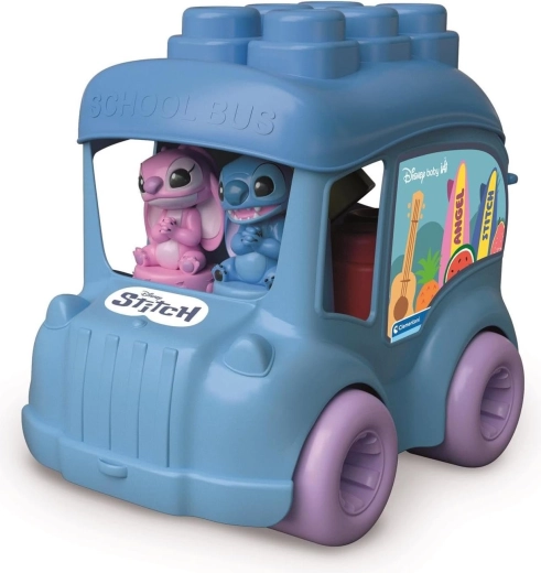 Bus souple avec blocs ANGEL et STITCH – BABY CLEMENTONI Soft Clemmy