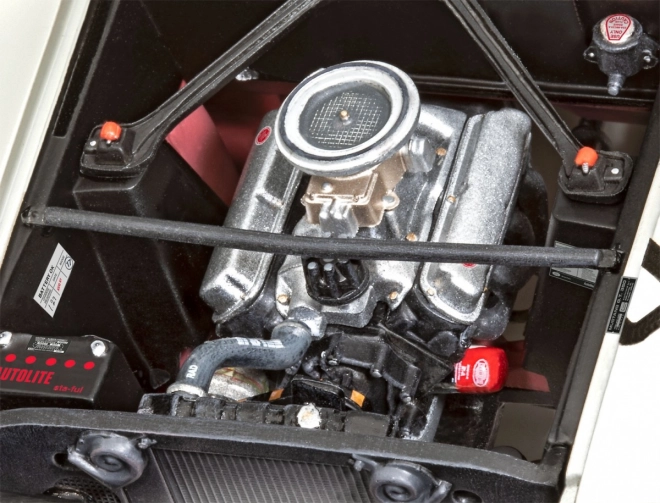 Gedetailleerde motor en chassis