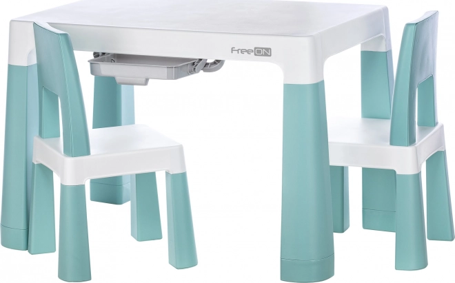 Plastic tafel met stoelen Neo