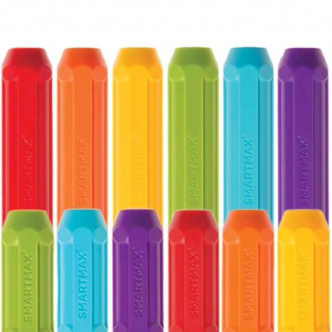 Magnetische bouwset SmartMax - korte en lange staven, 12 stuks
