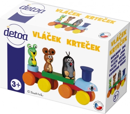 Treintje Molletje houten speelgoed