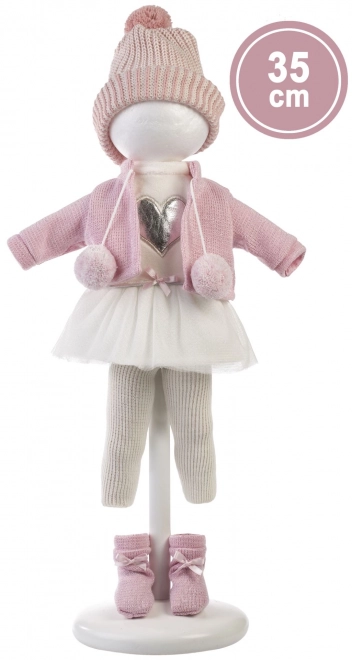 Llorens 535S SARA - realistische pop met zacht stoffen lichaam - 35 cm