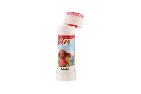 Bublifuk 60ml Konijntje Bing mix kleuren in plastic flesje 4x11cm
