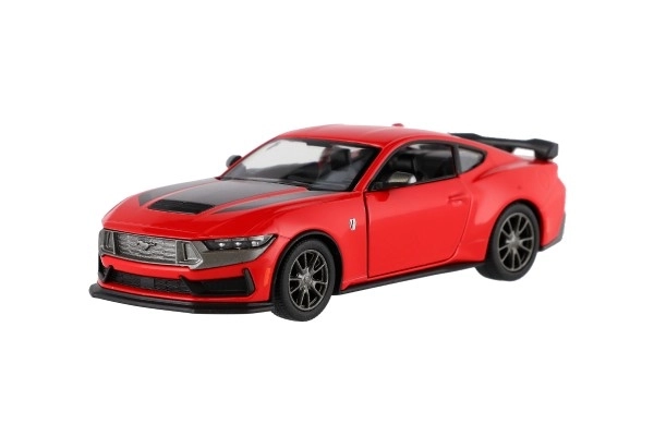 Auto Kinsmart 2024 Ford Mustang Dark Horse 1:38 metaal/kunststof 12,5cm 4 kleuren op trek-mechanisme 12st per doos