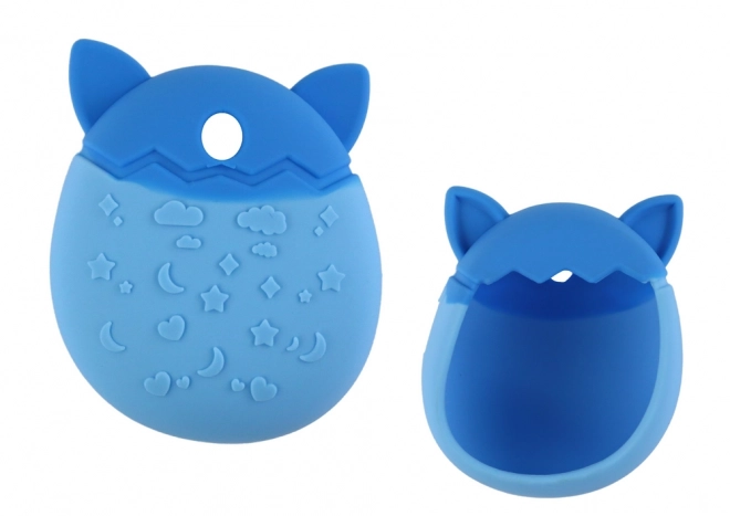 Siliconen hoesje voor Tamagotchi in de vorm van een blauwe kat